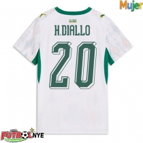 Camiseta Senegal Habib Diallo #20 Primera Equipación para mujer Mundial 2026 manga corta